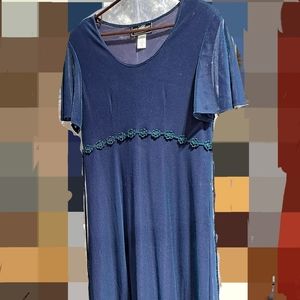 Vintage Metallic Molly Malloy Evening Dress sz 14